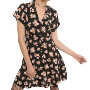 Black floral dress